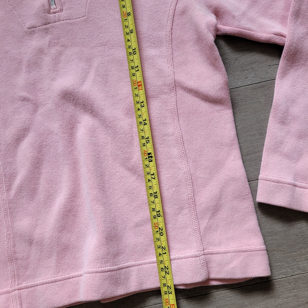 Tommy Bahama Women's Pink Quarter-Zip Sweater - Picture 9 of 10